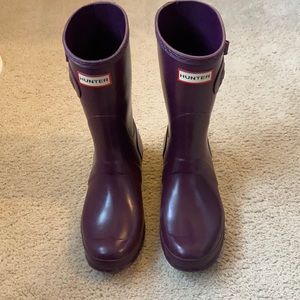 Hunter Boots Short Purple